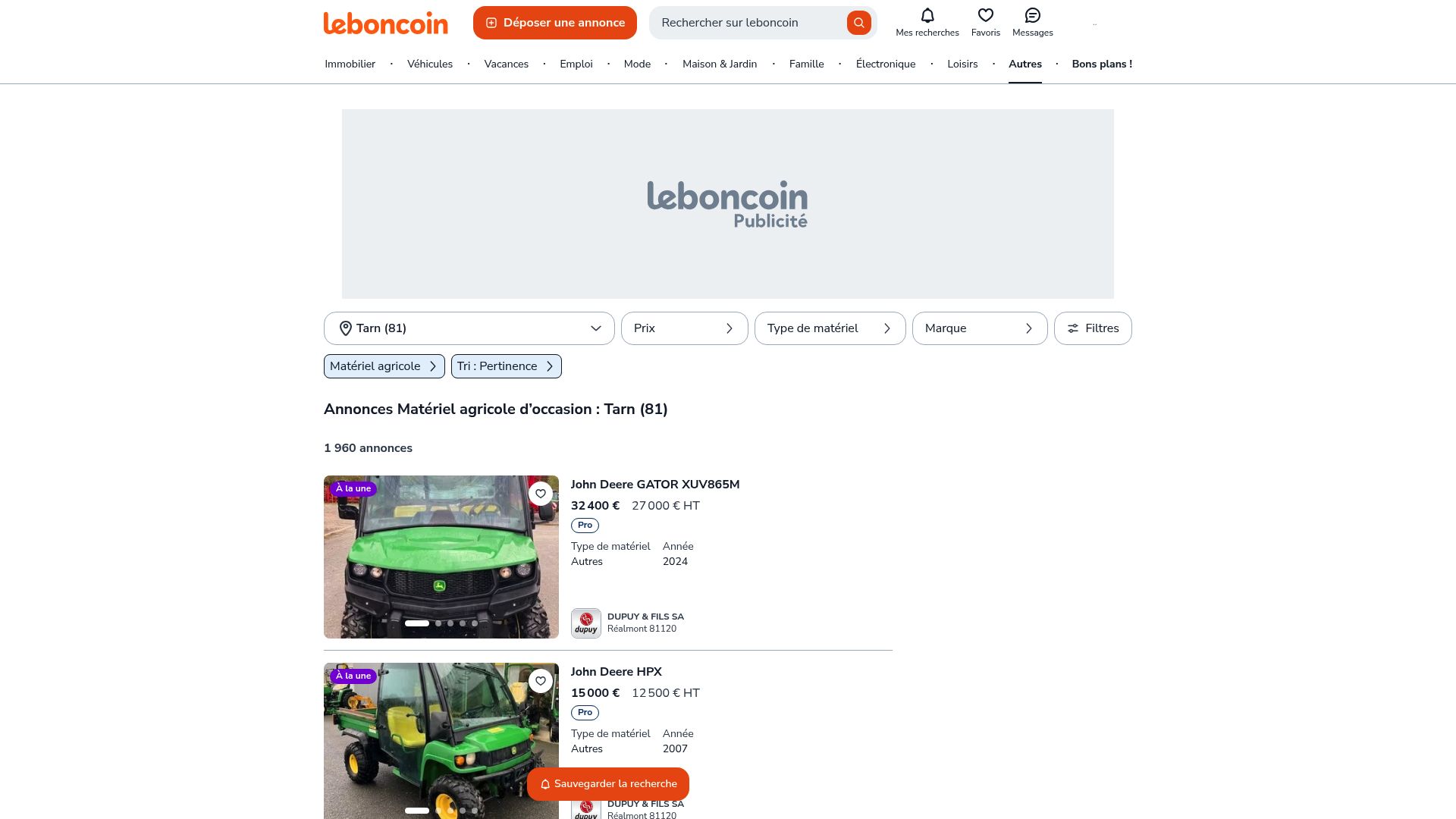 Un aperçu de la page