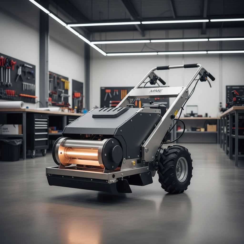 Un de nos désherbeurs thermiques MME, flambant neuf dans l