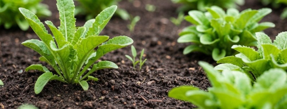 Vue rapprochée d'un jardin impeccable. Apprenez à désherber sans glyphosate avis pour un potager sain et écologique.