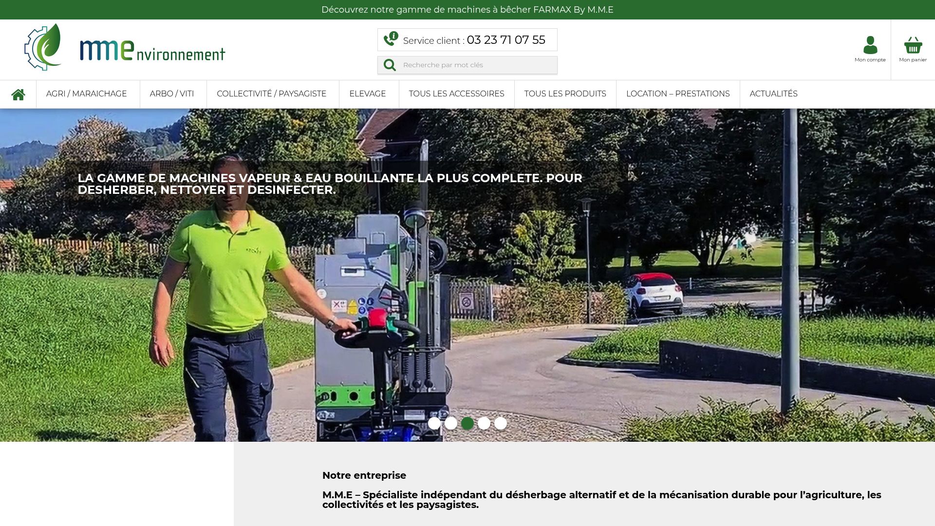 Screenshot of mmenvironnement.fr