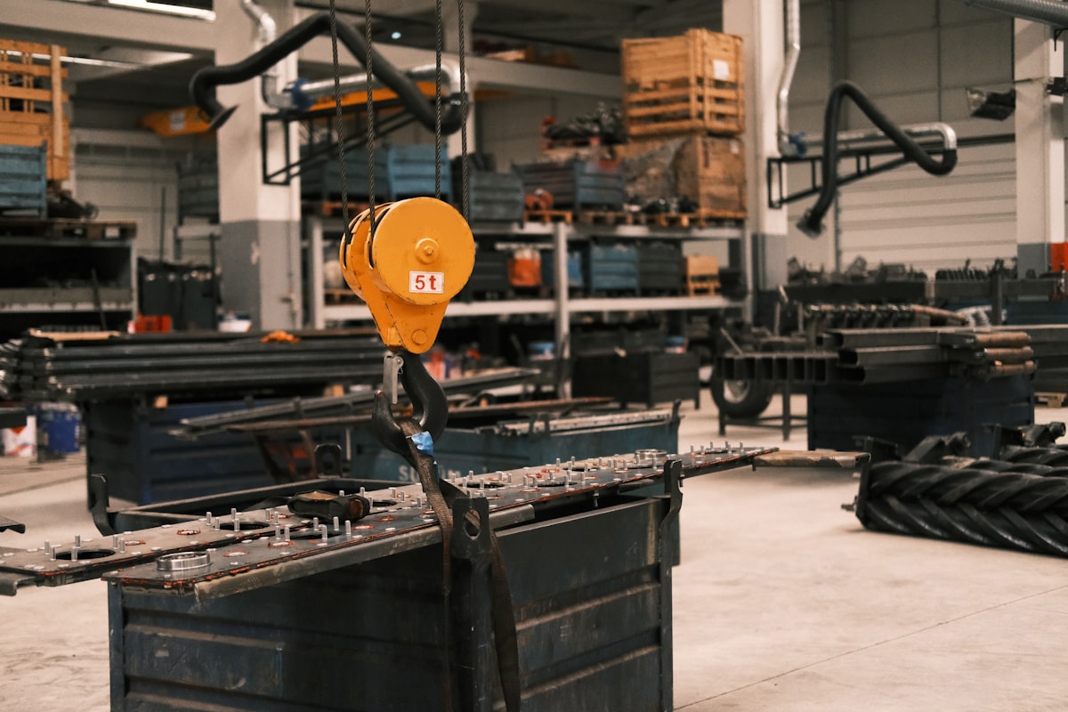 A factory filled with lots of machines and equipment