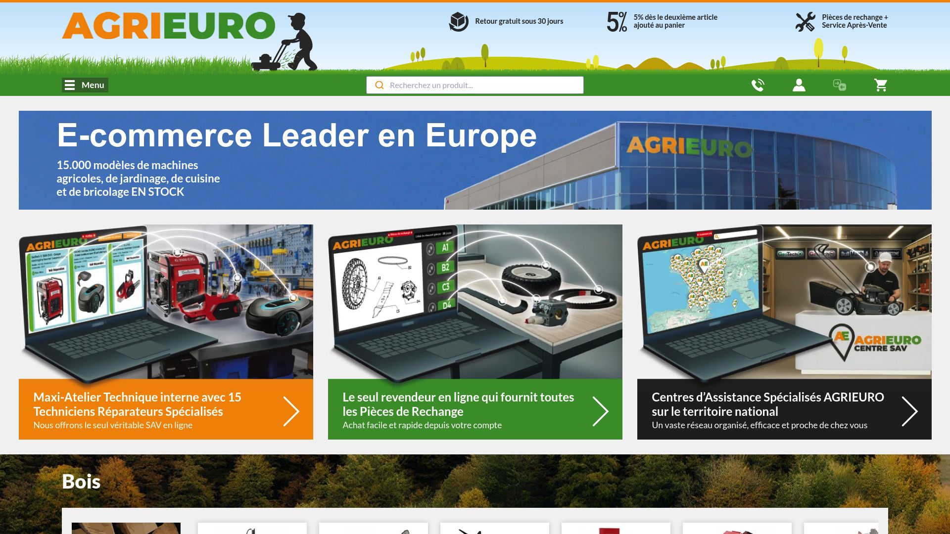 Screenshot of www.agrieuro.fr