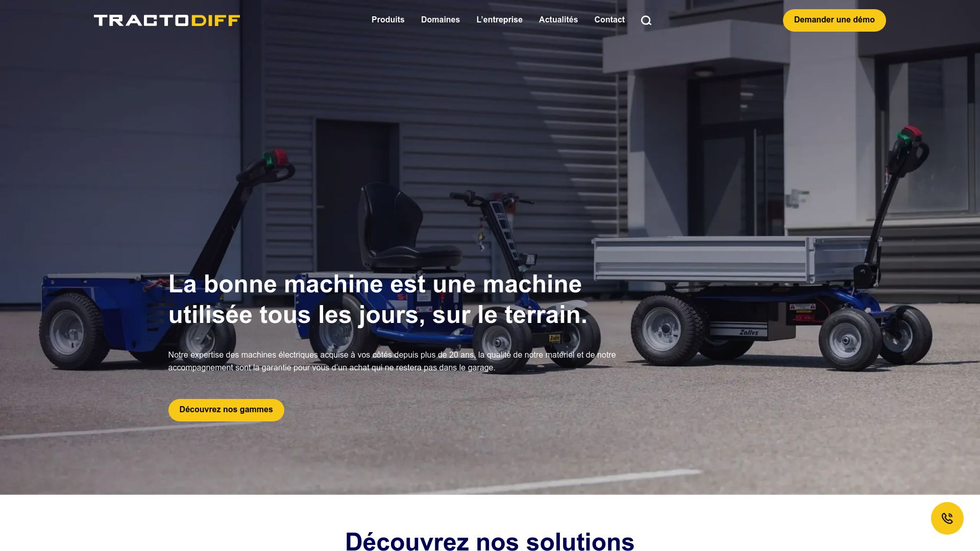 Screenshot of www.tractodiff.com